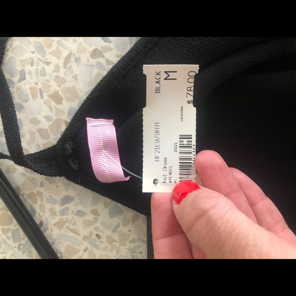 Wildflower Black knit midi dress NWT - Picture 8 of 9